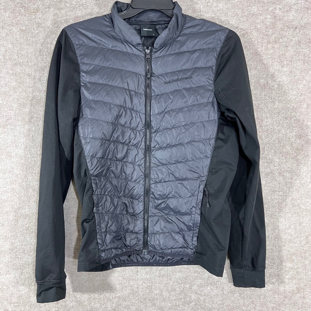 Peak Performance Frost Hybrid Mens M Black Puffer Jacket G58685058 Gorpcore